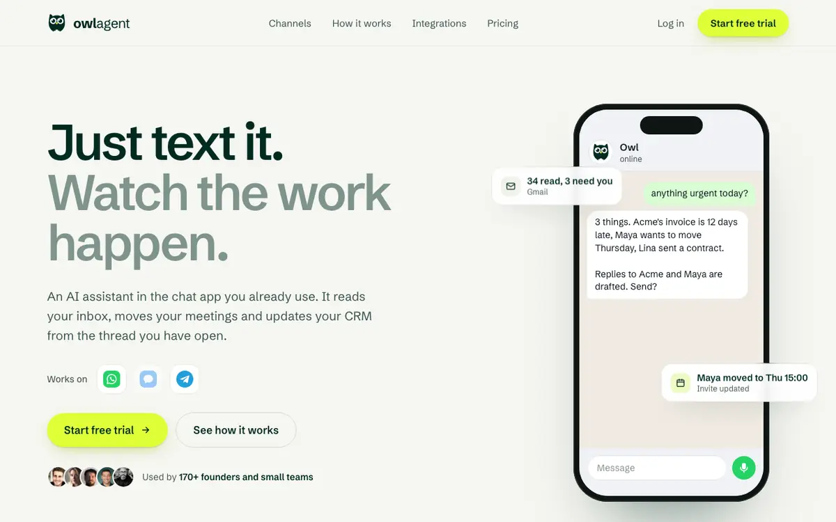 OwlAgent homepage